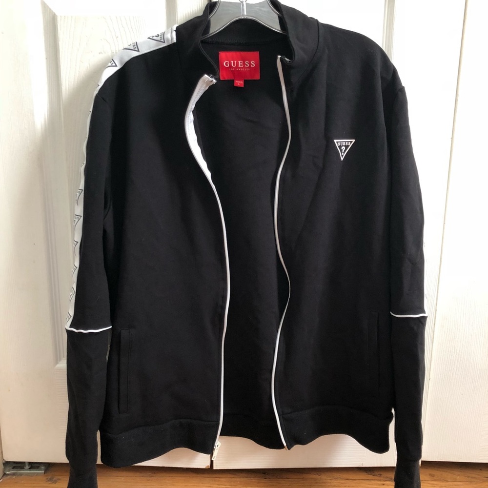 mens guess track jacket